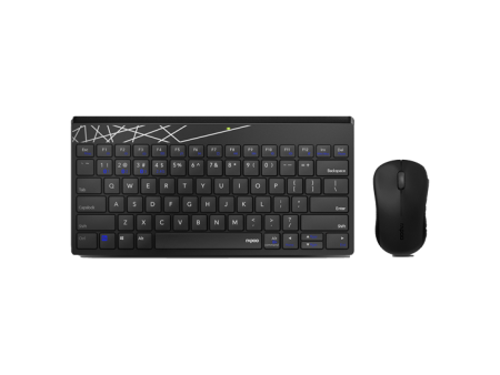 RAPOO 8000M US-Black Multimode (Wireless / Bluetooth) Keyboard / Mouse Combo