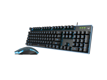 RAPOO V100S US-Black Backlit Gaming Keyboard & Optical Gaming Mouse